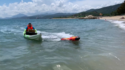 水上救援機器人用來送外賣，我看可行